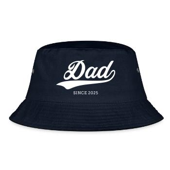 Dad 25 Vater Baby Papa 2025 Vatertag - Bucket Hat - Navy - Vorne