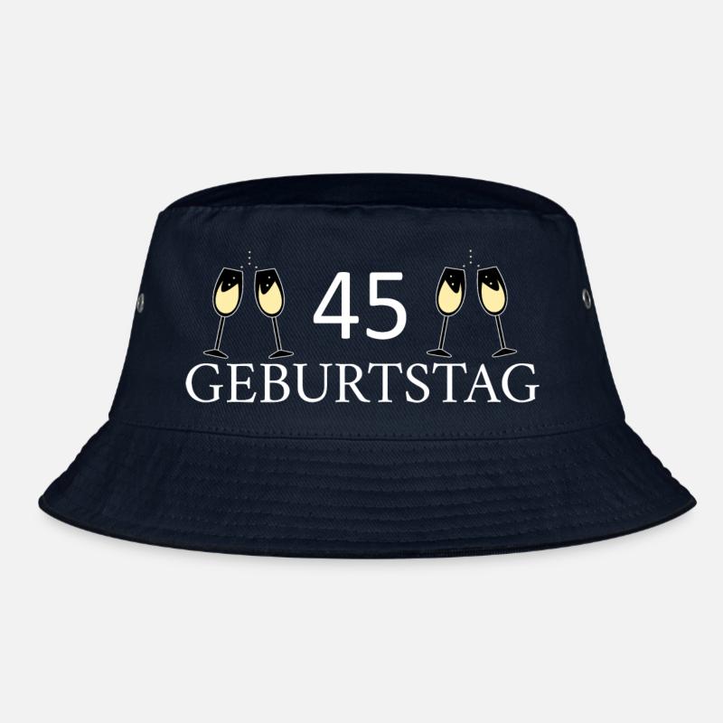 45th birthday 45 years Bucket Hat