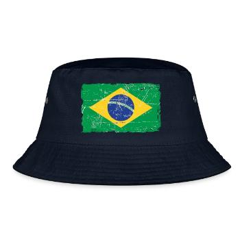 Brazil Vintage Flag - Bob - marine - Devant