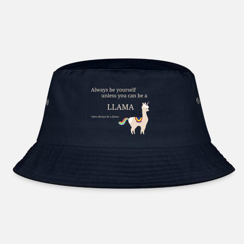 Lama Einhorn mit coolem Spruch Bucket Hat