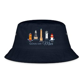 Gönn Dir Meer Leuchtturm Kollektion - Bucket Hat - Navy - Vorne