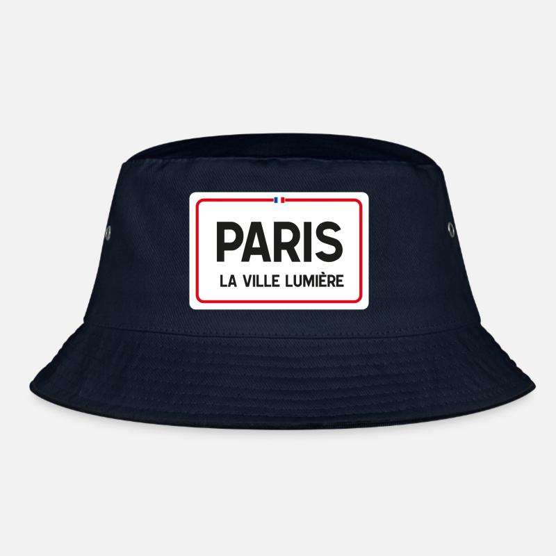 Pariser Ortsschild Bucket Hat