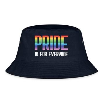 LGBT Pride Month - Pride ist für alle da - Bucket Hat - Navy - Vorne