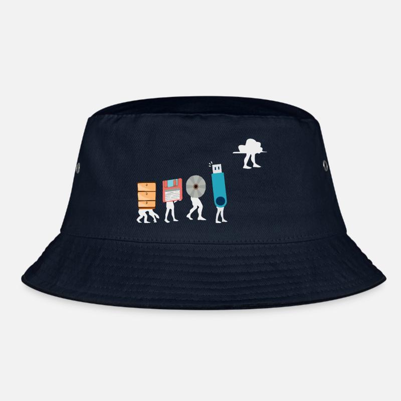 Cloud-Computing-Lustige Programmierer-Daten-KI-Software Bucket Hat