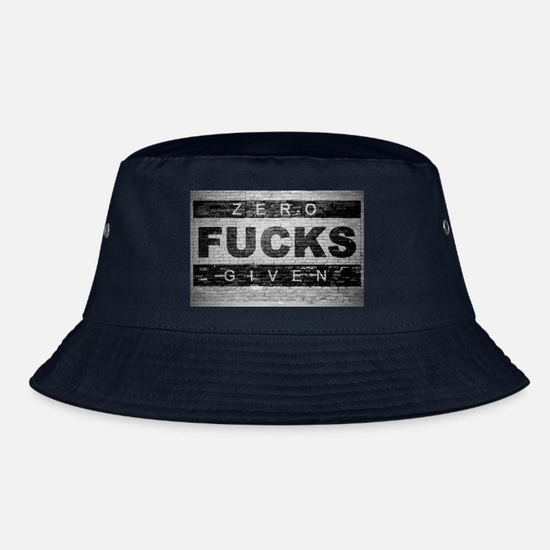 Zero Fucks Given Ziegelsteinmauer Graffiti Bucket Hat