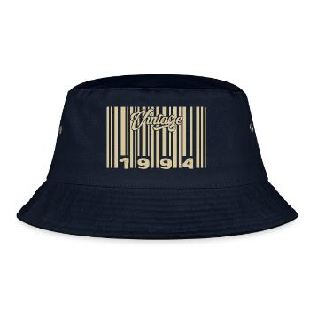 Vintage 1994 Barcode 1994: Year 2025. - Bucket Hat - navy - Front