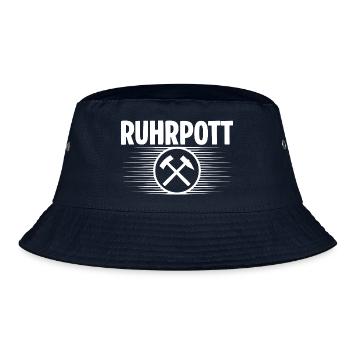 Ruhrpott Glueck auf - Bucket Hat - Navy - Vorne