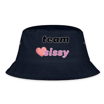 Team, Liebling, Liebling - Bucket Hat - Navy - Vorne
