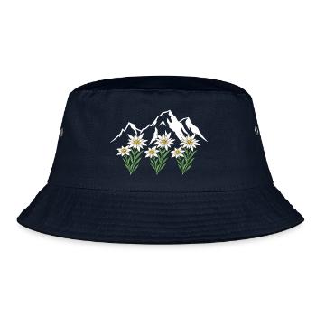 Alpen Edelweiß - Bucket Hat - Navy - Vorne