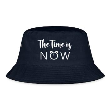 The Time is NOW - Bucket Hat - navy - Front