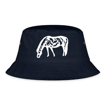 cheval blanc cheval blanc t-shirt cadeau cavalier - Bob - marine - Devant