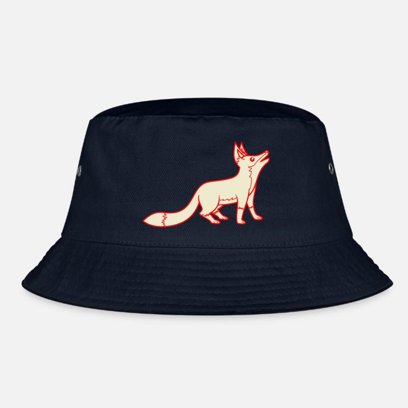 Fox - Bucket Hat - navy