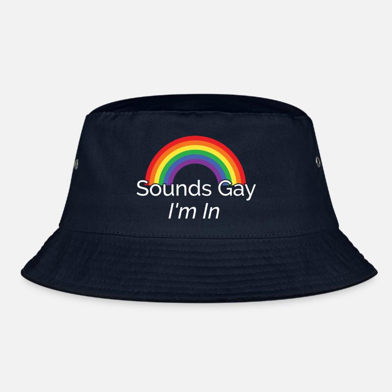 Vivid Rainbow Pride Design Bucket Hat