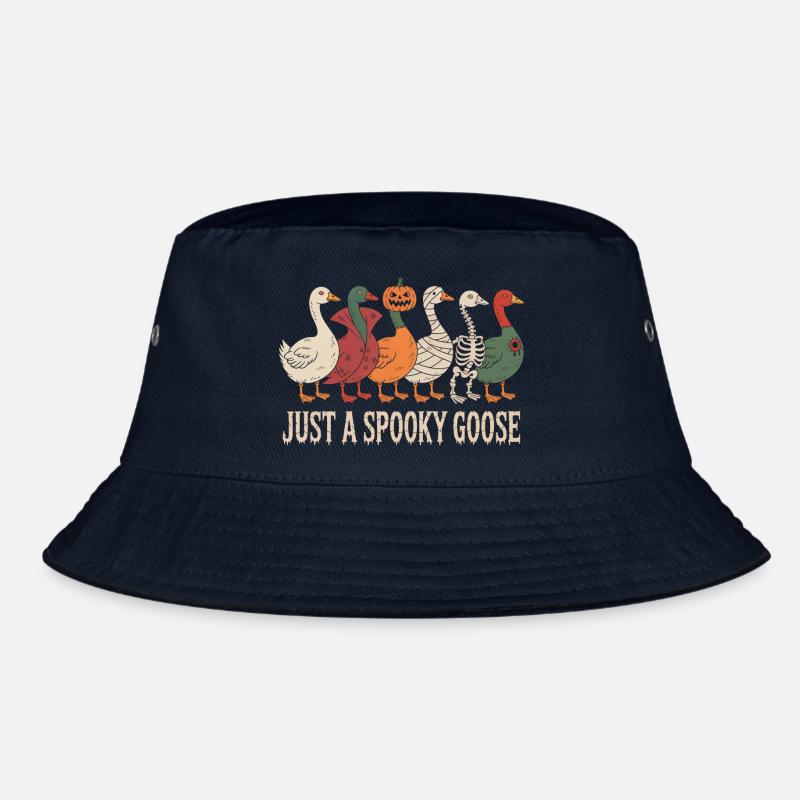 Nur eine gruselige Gans Halloween-Stimmung Bucket Hat