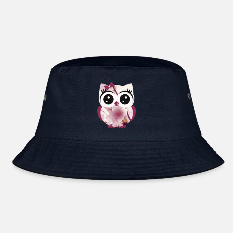 Eule Orchidee - Bucket Hat - Navy