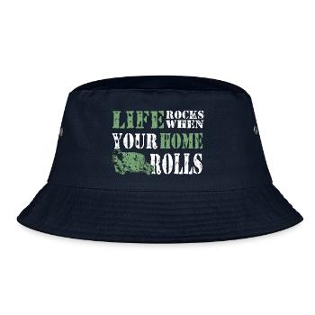 Camper Camping Life Rocks lorsque votre maison roule - Bob - marine - Devant