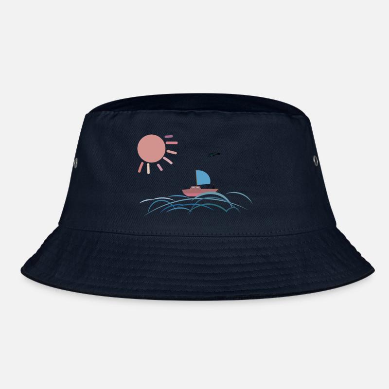 Sailing - Bucket Hat - navy