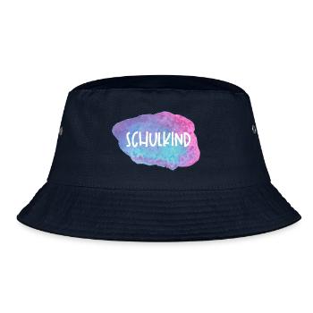 Schulkind Watercolor - Bucket Hat - Navy - Vorne