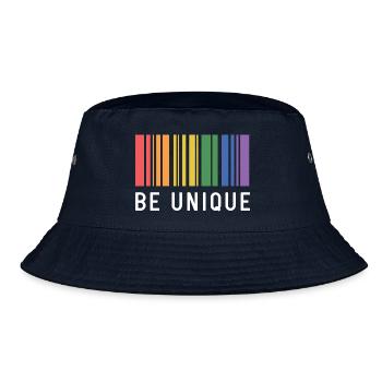 LGBT-Pride-Monat – Sei einzigartig - Bucket Hat - Navy - Vorne