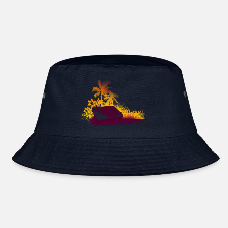 Turntable Beach DJ Bucket Hat