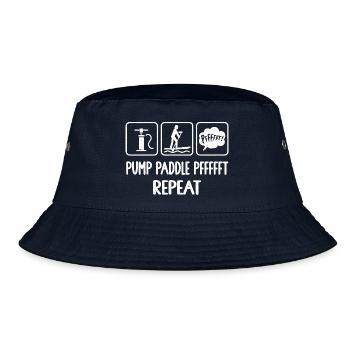 Stand Up Paddling, Stand Up Paddle, SUP Paddler, - Bucket Hat - navy - Front