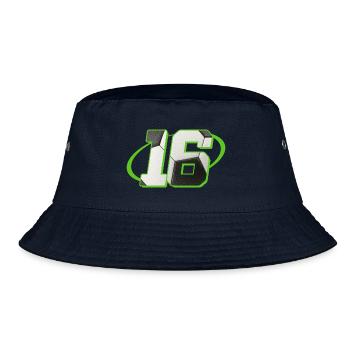 16 Birthday Soccer 16 Years Soccer Player - Bucket Hat - navy - Front