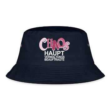 Chaos Beauftragte - lustiger Spruch für Mütter - Bucket Hat - Navy - Vorne
