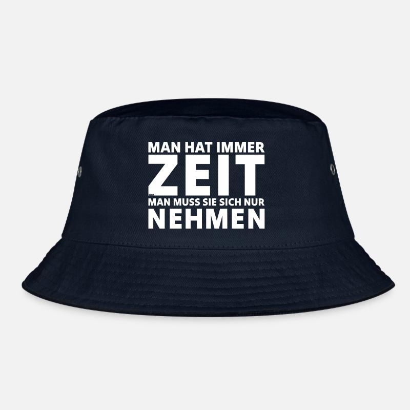 Man hat immer Zeit - Bucket Hat - Navy