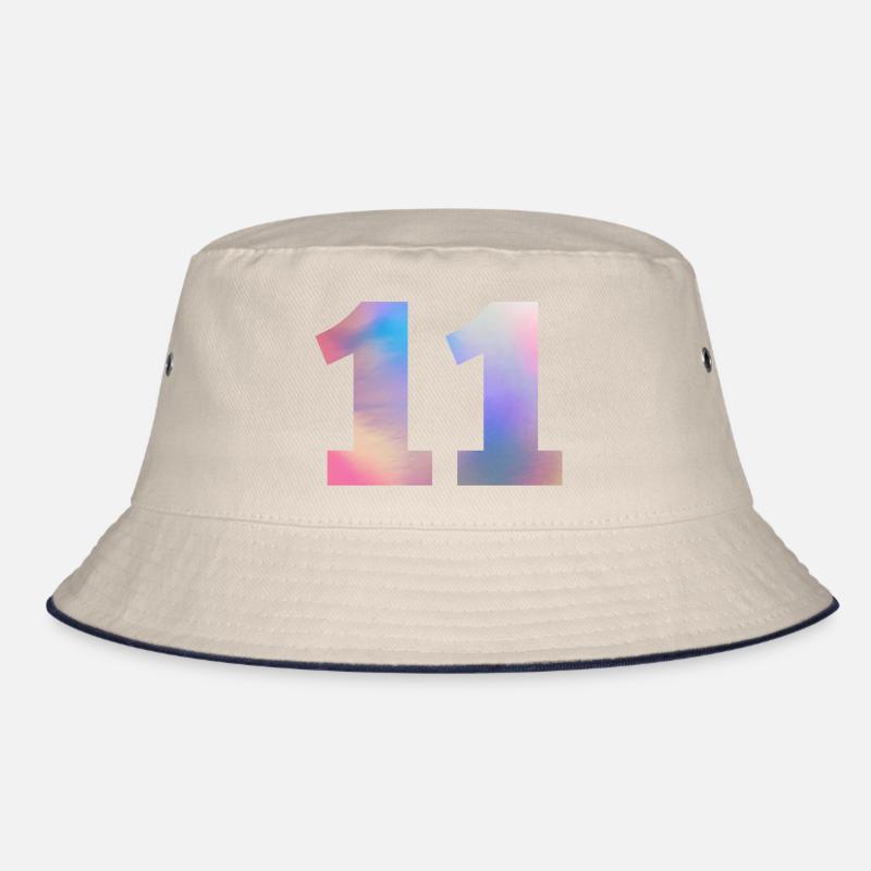 Colorful Number 11 Bucket Hat