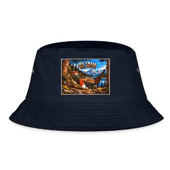 Abseits des Weges, außer Dienst – Hammock Fox - Bucket Hat - Navy - Vorne