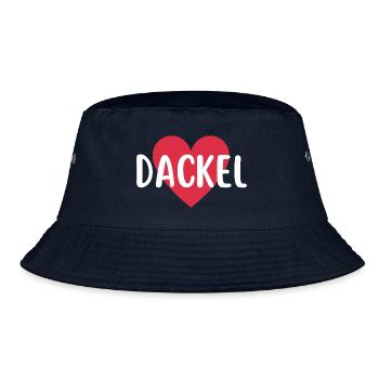 Dackel Dackelliebe Hundemensch - Bucket Hat - Navy - Vorne