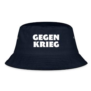 Gegen Krieg Nein zu Krieg Anti Krieg - Bucket Hat - Navy - Vorne