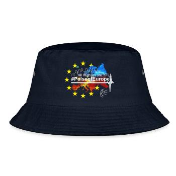 Pulse of Europe - Bucket Hat - Navy - Vorne