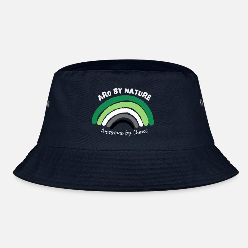 Aromantic By Nature, Awesome by Choice Bucket Hat