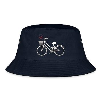 Retro Bike - Bucket Hat - navy - Front