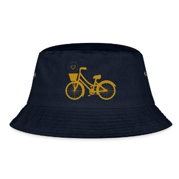 Retro Bike - Bucket Hat - navy - Front