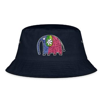 Süßer bunter Elefant Eli - Bucket Hat - Navy - Vorne