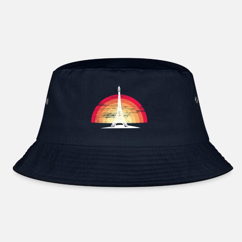 Sunset in Paris - mit Eiffelturm Bucket Hat