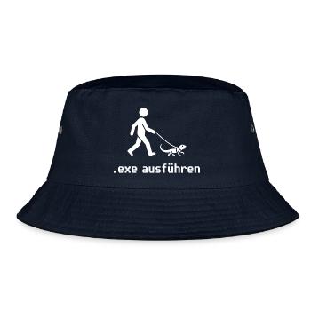 Admin Exe Ausführen - Bucket Hat - Navy - Vorne