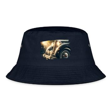Classic Packard in the rain - Bucket Hat - navy - Front