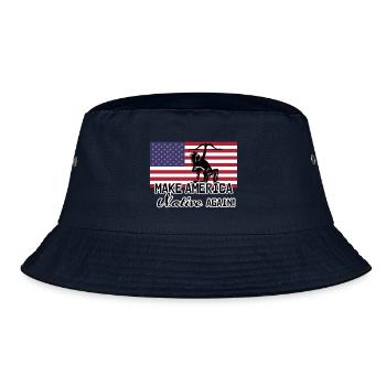 Amerika Native Indianer Geschenk USA  - Bucket Hat - Navy - Vorne
