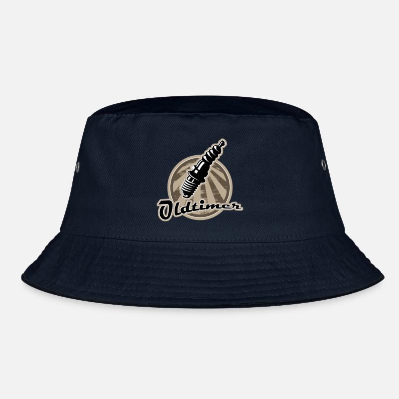 Oldtimer Zuendkerze Retro Bucket Hat