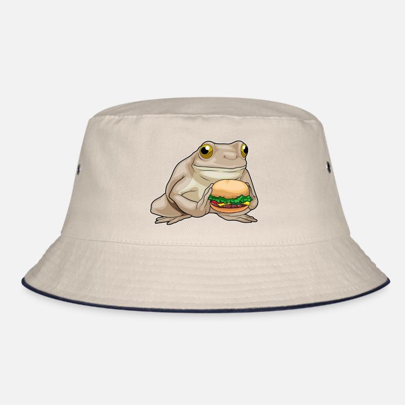Frog Cheeseburger Bucket Hat