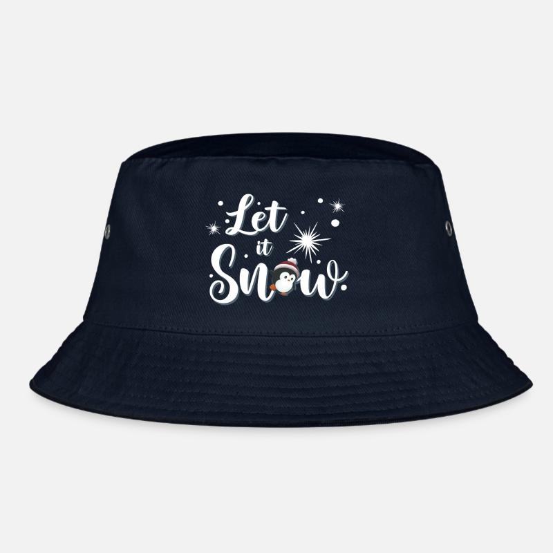 Let It Snow Pinguin - Bucket Hat - Navy