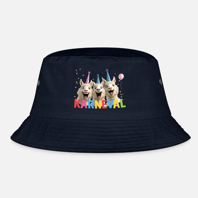 Karneval-Schafe Trio - Bucket Hat - Navy