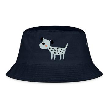 hellblauer Hund - Bucket Hat - Navy - Vorne