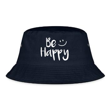 Be Happy - Bucket Hat - Navy - Vorne