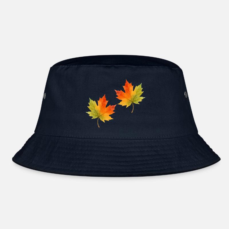 Leaf Maple Leaf Watercolor 2 Bucket Hat