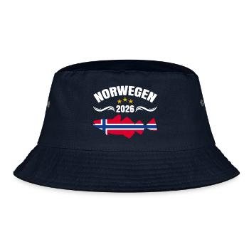 Norwegen Angeltour 2026 - Bucket Hat - Navy - Vorne