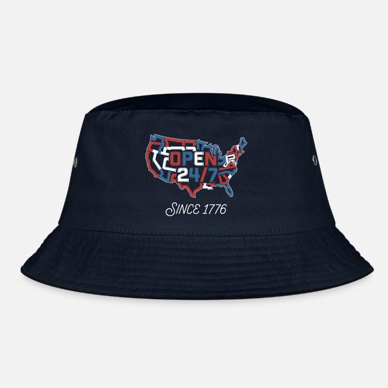 Open 24/7 Since 1776 Bucket Hat